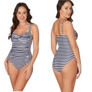 NIPTUCK SWIM Black White Gold One-piece Swimsuit - Medium